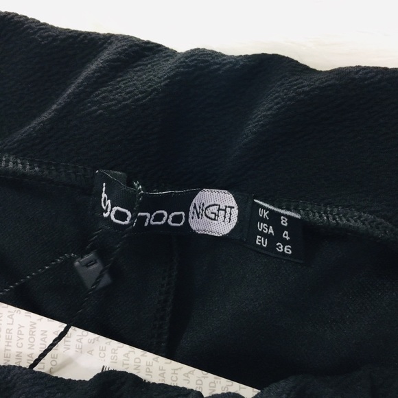 NEW Boohoo HighWaist Black Stretch Skinny Trousers - Picture 3 of 5